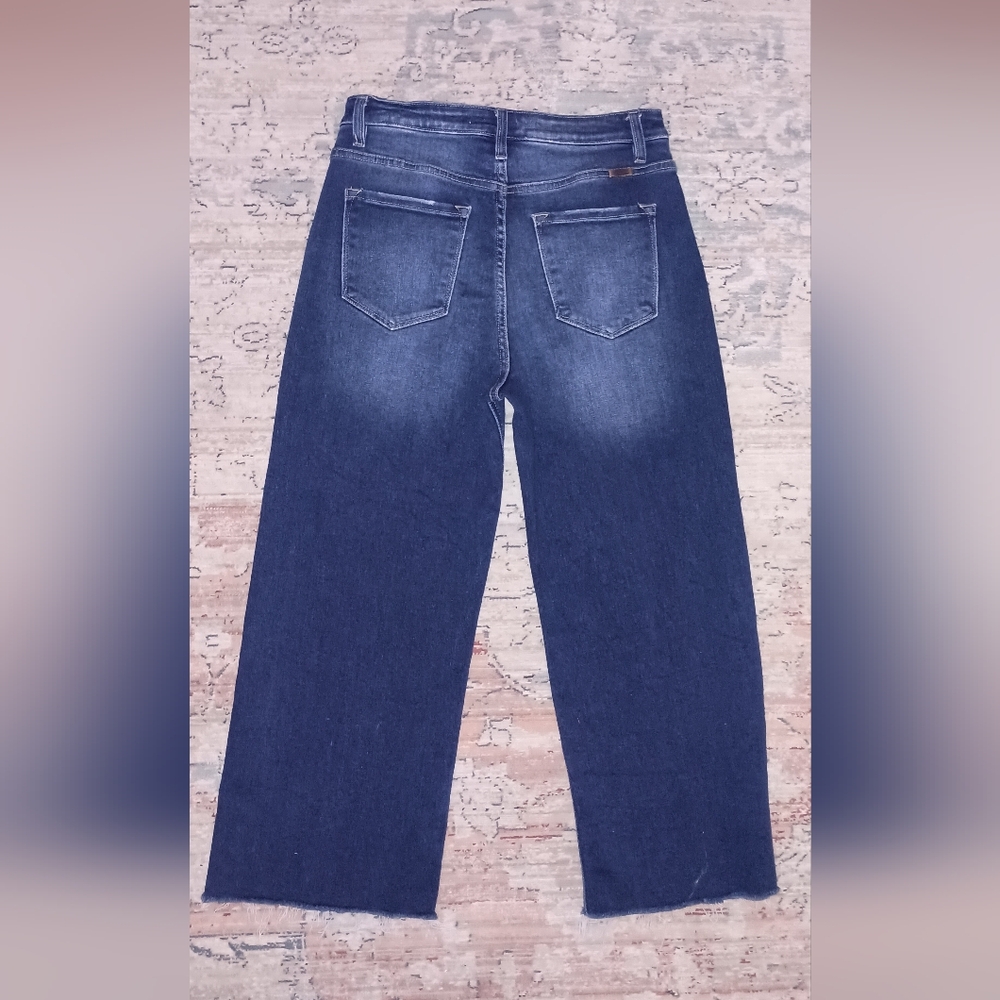 KanCan High Waisted Wide Leg Cropped Style Jeans Size 29 - Picture 5 of 8